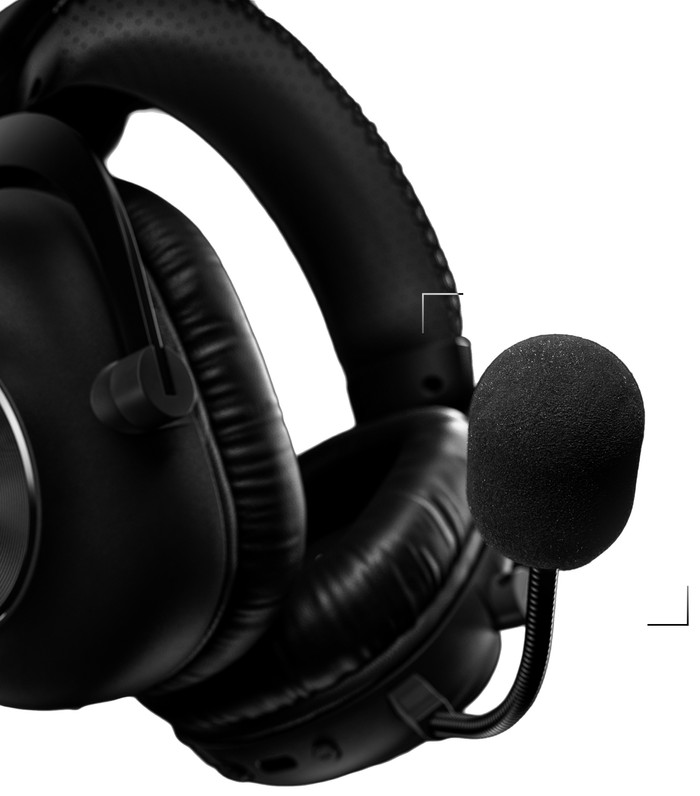 Logitech G Pro X3 Lighstpeed Draadloze Gaming Headset Zwart detail