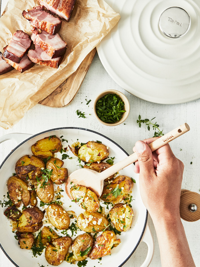 Tefal LOV Braadpan 25 cm Beige null