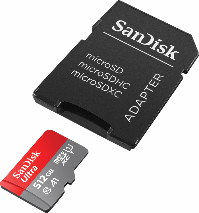 SanDisk MicroSDXC Ultra 512 Go produit à l'usage