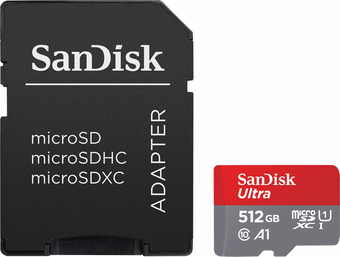 SanDisk MicroSDXC Ultra 512 Go avant