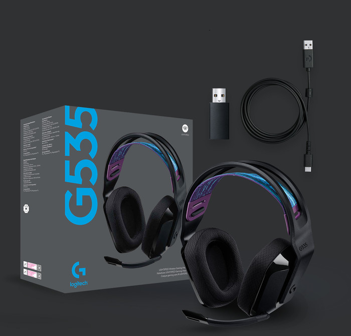 Logitech G535 LIGHTSPEED Wireless Gaming Headset Black null