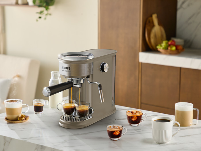Krups Mini Maestro XP350A Chai product in gebruik