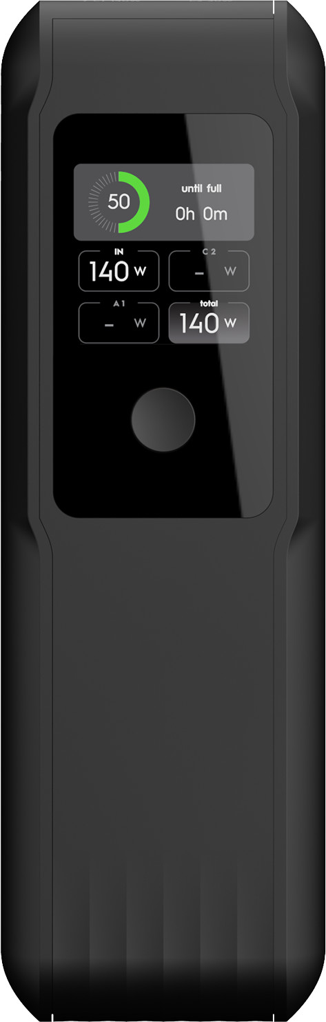 Xtorm NextGen Batterie Externe 140 W 27 000 mAh Noir côté gauche