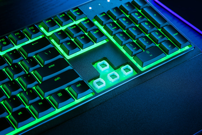 Razer Ornata V3 X Gaming Keyboard AZERTY product in use