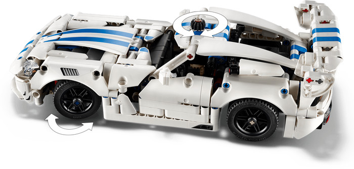LEGO Technic - Voiture de Sport Dodge Viper GTS-R 42234 détail