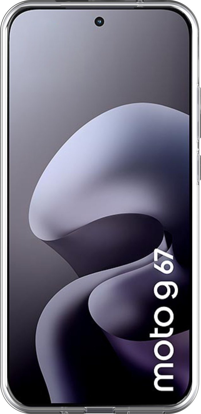 Just in Case Soft Design Motorola Moto G67 / G77 Back Cover Transparant voorkant