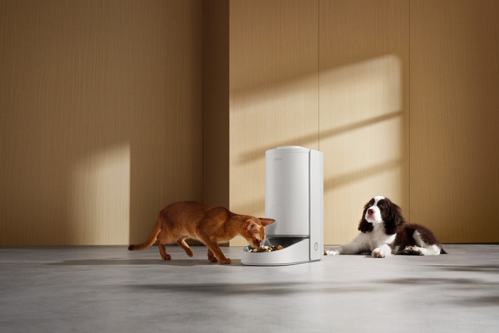 Mova Slimme Dierenvoerautomaat PF10 Pro product in gebruik