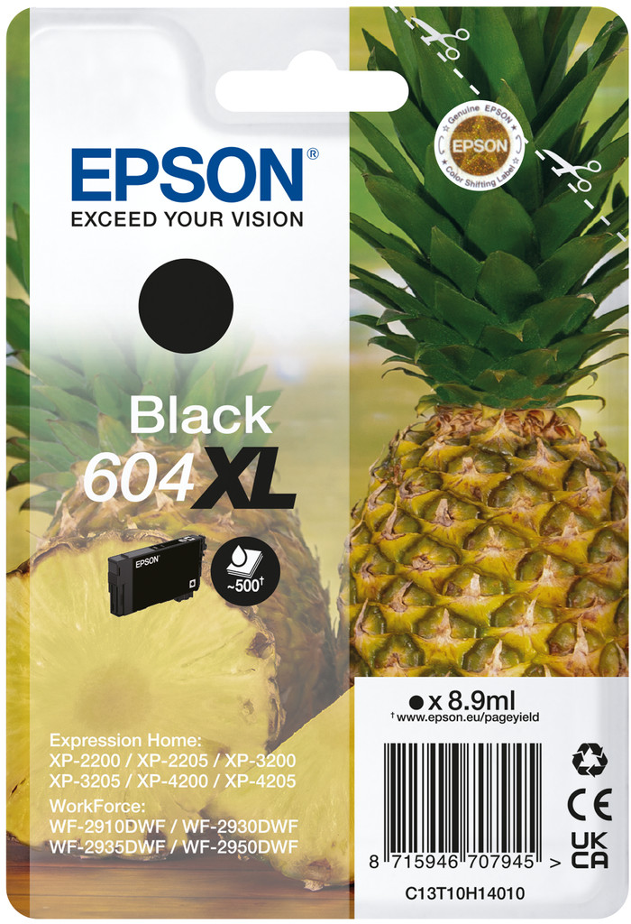 Epson 604XL Cartridge Black Main Image