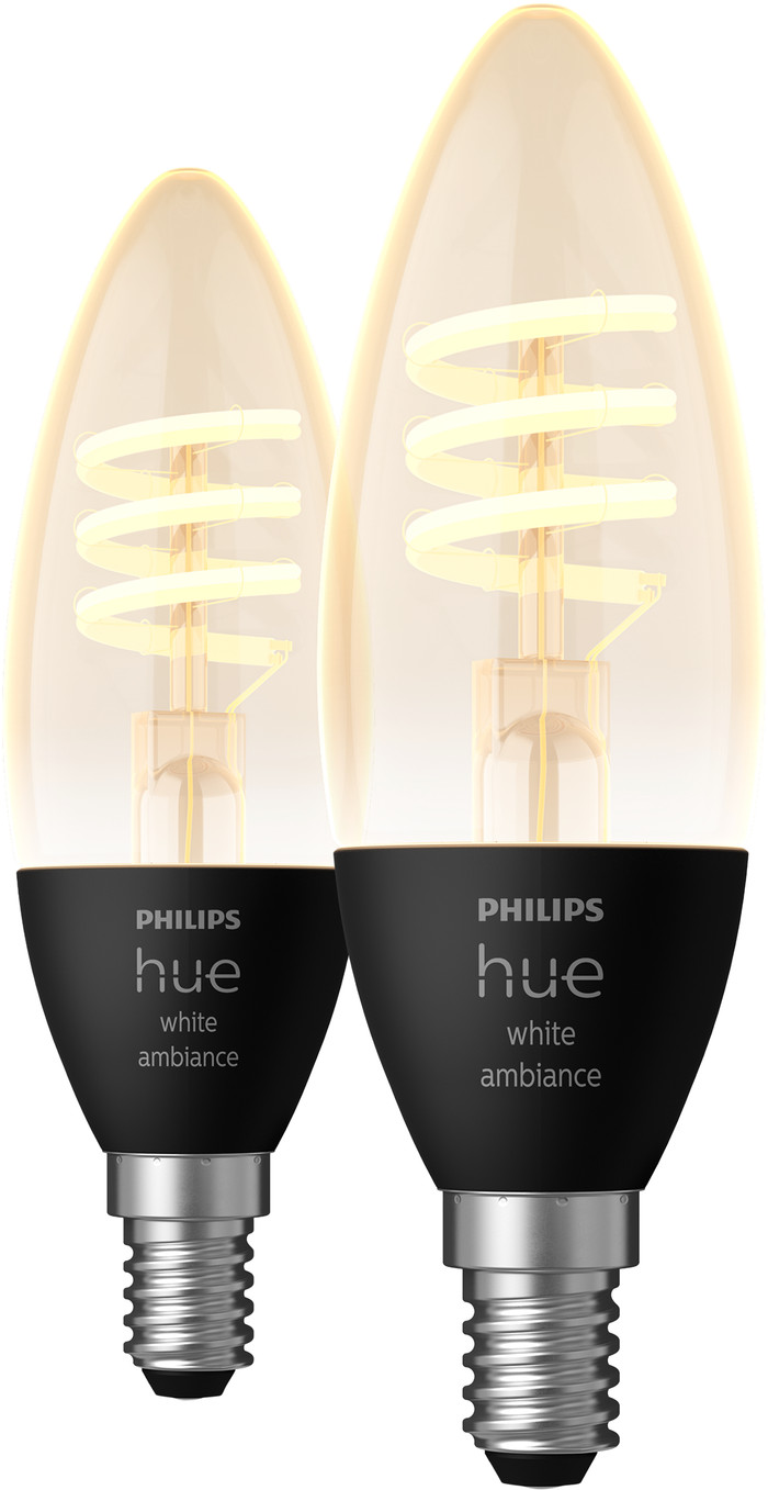 Philips Hue Filamentlamp White Ambiance kaarslamp E14 2-pack Main Image