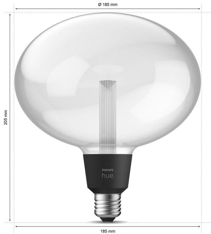 Philips Hue Lightguide Ellipse White and Color E27 5-pack detail