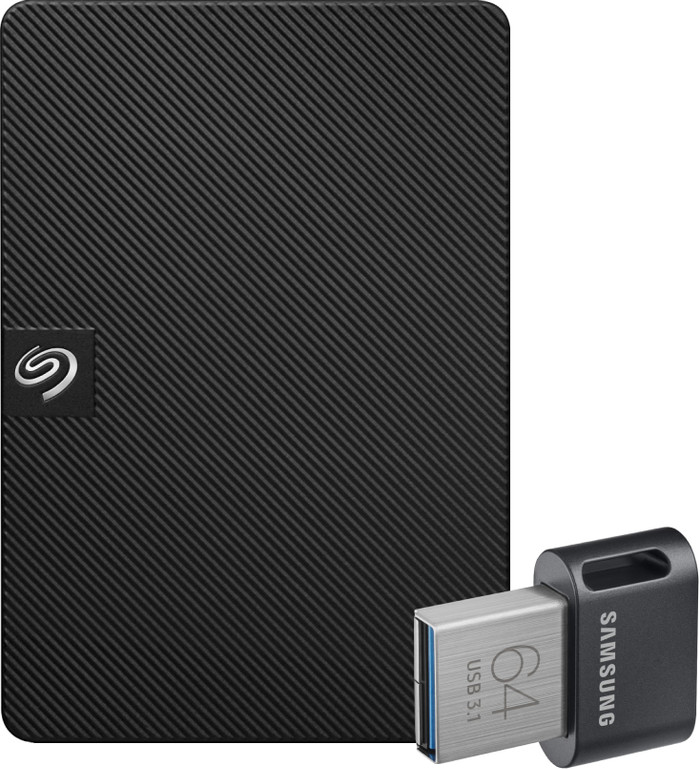 Seagate Expansion Portable 1TB + Samsung Fit Plus USB 64GB Main Image