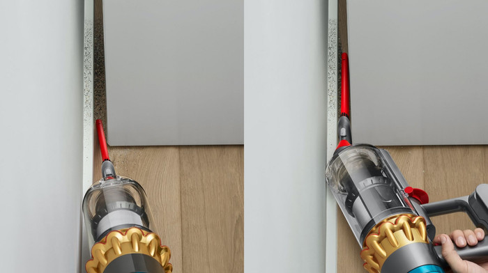 Dyson Detail Cleaning Kit product in use