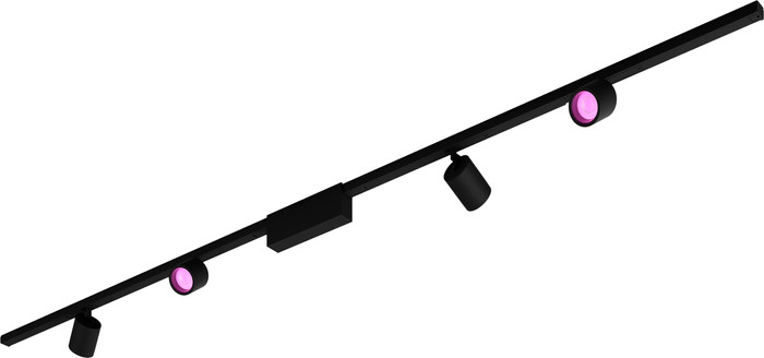 Philips Hue Perifo Éclairage sur Rail Plafond - 4 Spots - White and Color - Noir Main Image