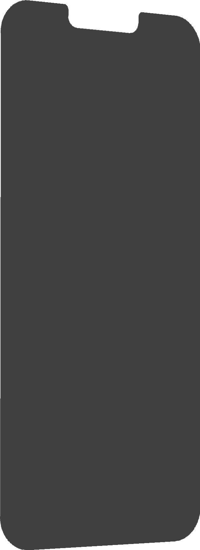 BlueBuilt Apple iPhone 14/13/13 Pro Privacy Filter Screen Protector Glass left side