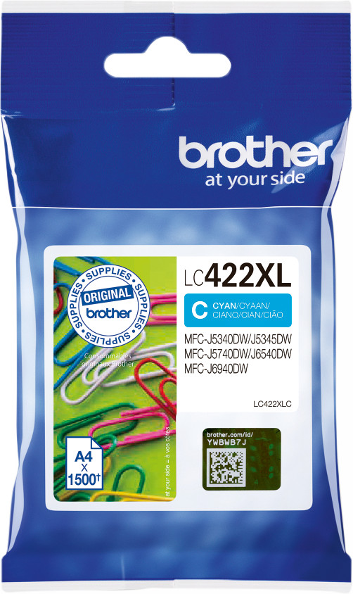 Brother LC-422XL Cartouche Cyan Main Image