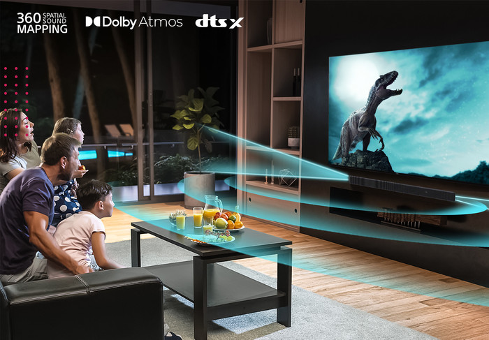 Sony XR-55A80L (2023) + Sony HT-A3000 product in use