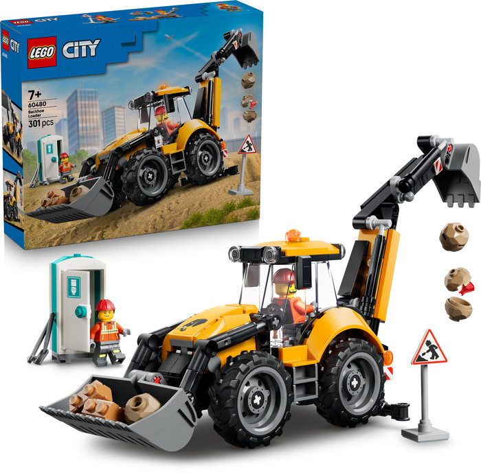 LEGO City - Le Tractopelle Jaune 60480 côté droit