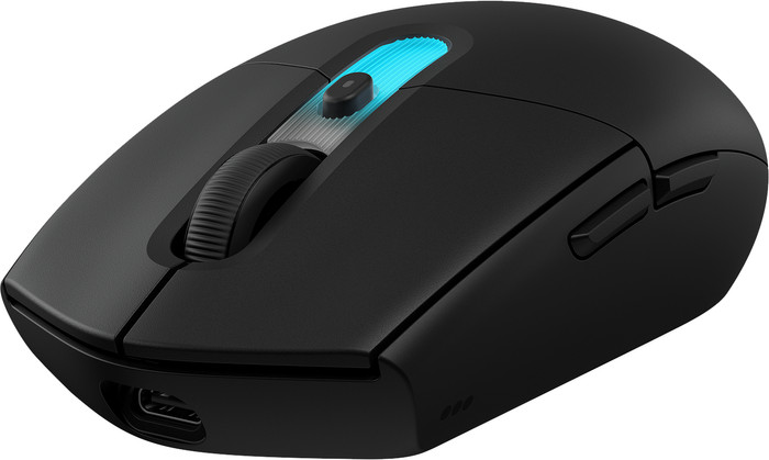 Logitech G305 X Superlight Draadloze Gaming Muis Zwart linkerkant
