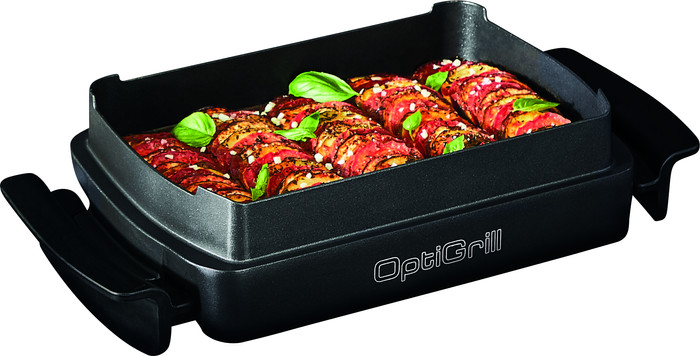 Tefal OptiGrill+ GC7148 + Snacking & Baking Accessory product in use