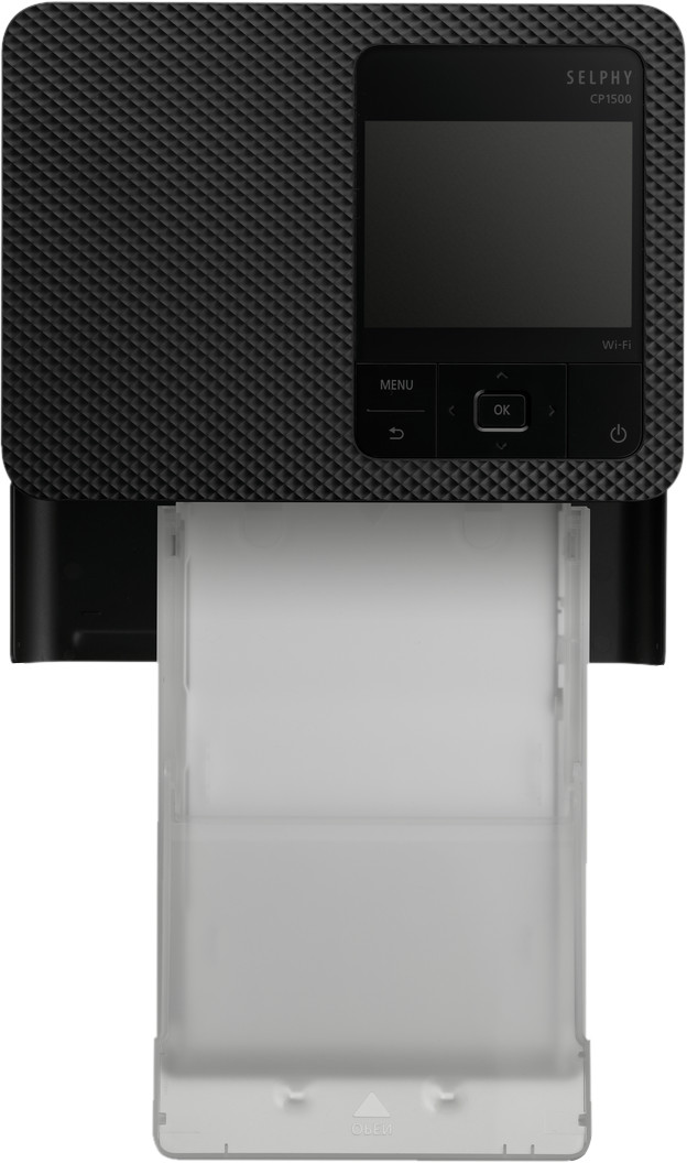Canon SELPHY CP1500 Noir + Canon RP-108 Cassette d'Encre / Set de Papier 108 Feuilles dessus