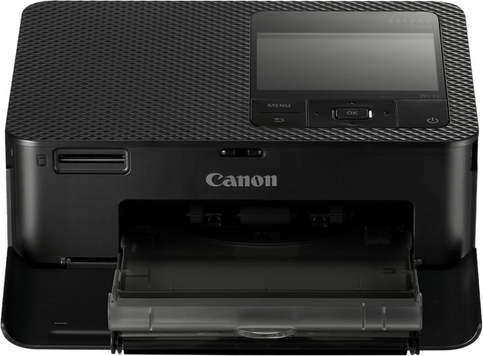 Canon SELPHY CP1500 Noir + Canon RP-108 Cassette d'Encre / Set de Papier 108 Feuilles avant