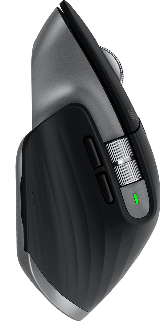 Logitech MX Master 3S voor Mac Space Grey linkerkant