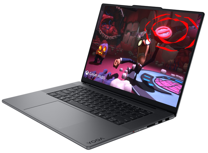Lenovo Yoga Pro 9 OLED Copilot+ PC 16IPH11 83SF0041MB Azerty rechterkant