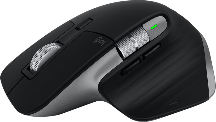 Logitech MX Master 3S voor Mac Space Grey linkerkant