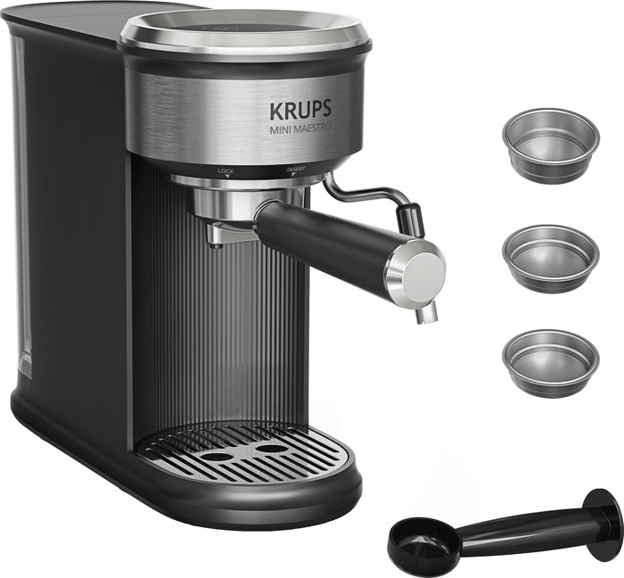 Krups Mini Maestro XP3508 Zwart rechterkant