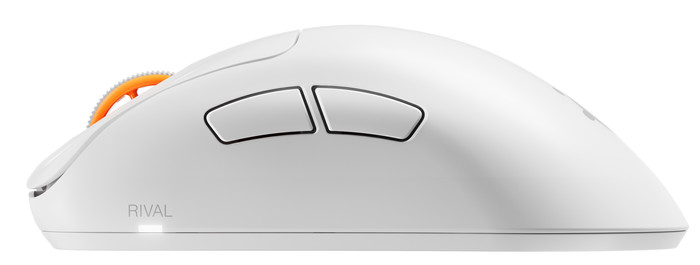 SteelSeries Rival Pro WL Mini Draadloze Gaming Muis Wit linkerkant