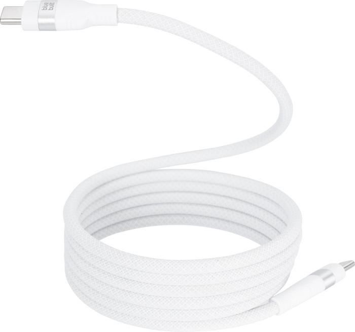 BlueBuilt Usb C naar Usb C Kabel 1,5m Magnetisch Nylon Wit detail