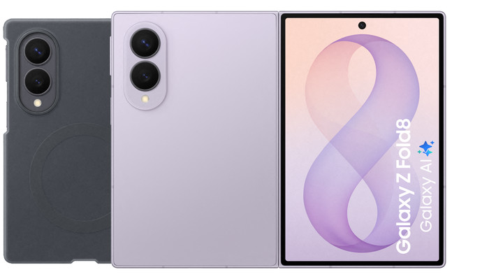 Samsung Galaxy Z Fold 8 256GB Lila 5G + Siliconen Back Cover met Magneet Zwart Main Image