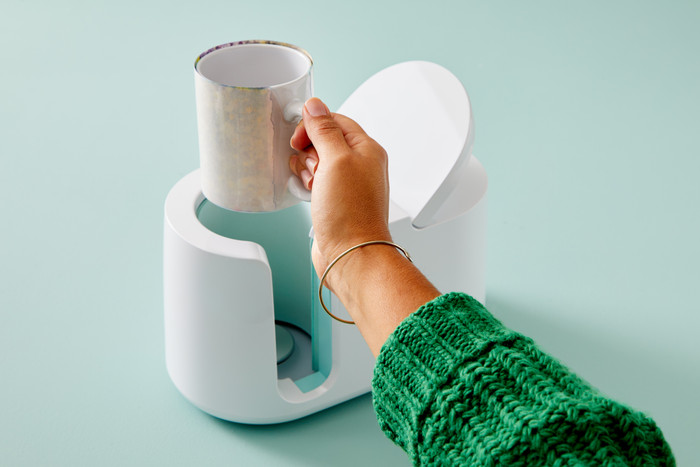 Cricut Mug Press Starter bundle product in use