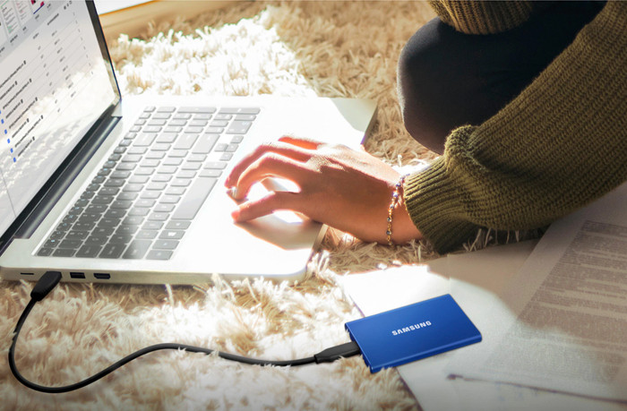 Samsung T7 Portable SSD 2 To Bleu visuel fournisseur