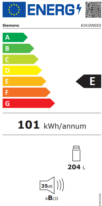 Siemens KI41RNSE0 classe énergétique