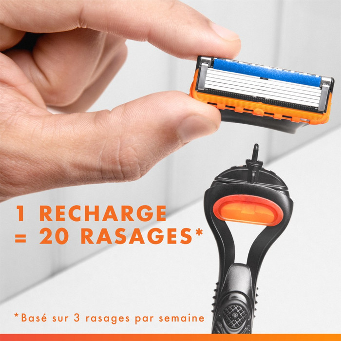 Gillette Fusion5 Recharges de Rasoir (24 pièces) produit à l'usage