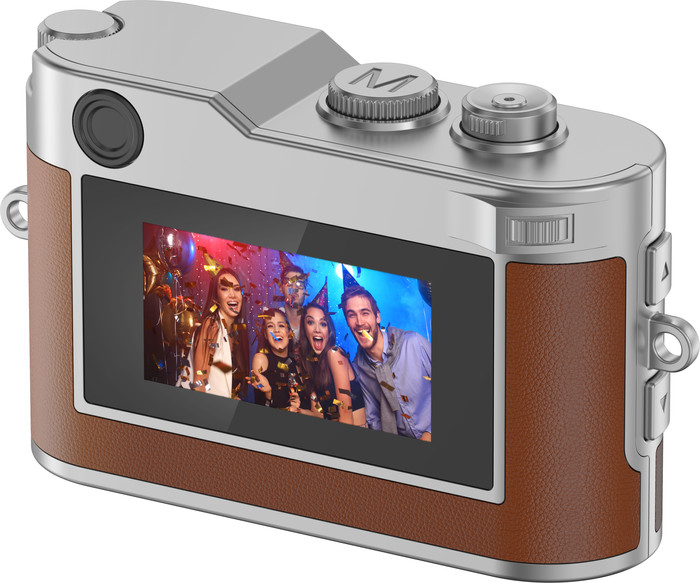 Rollei Mini Digitale Camera Bruin achterkant