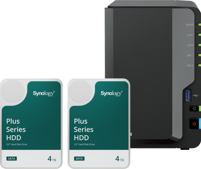 Synology DS225+ + Synology Plus Series 4TB Duo Pack Main Image