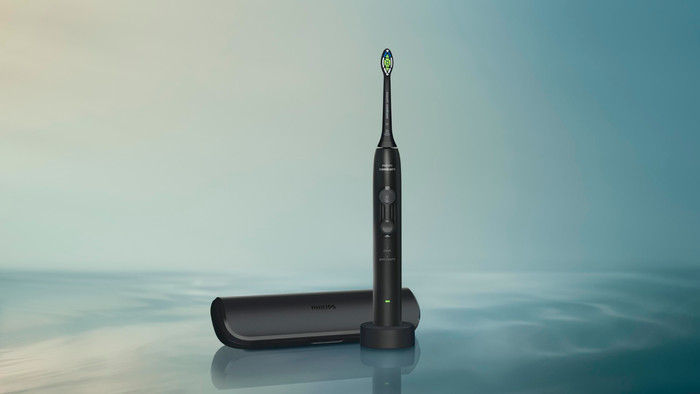 Philips Sonicare 4100 Series HX4044/52 Zwart product in gebruik