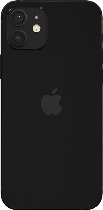 iPhone 12 mini 128 Go Noir Reconditionné (Traces d'utilisation visibles) arrière