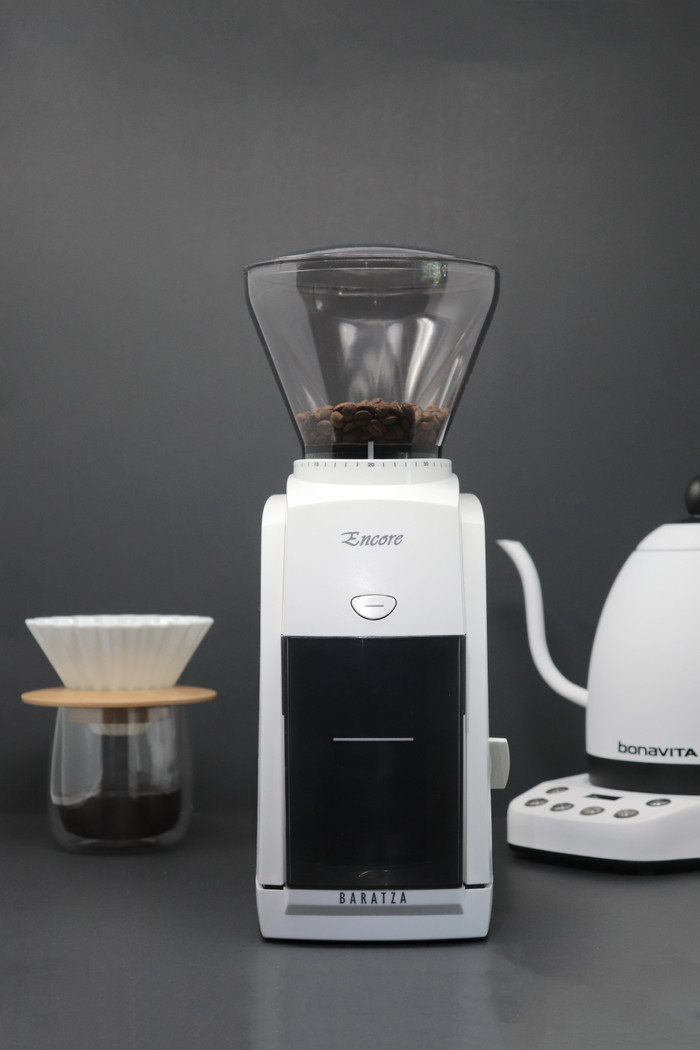 Baratza Encore Wit product in gebruik