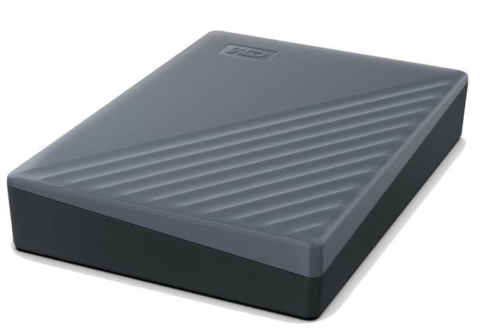 WD My Passport Ultra 5 To Bleu côté droit