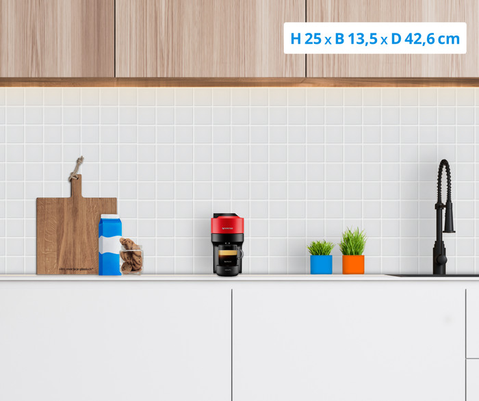 Krups Nespresso Vertuo Pop XN9205 Spicy Red + Pierre Melkopschuimer null