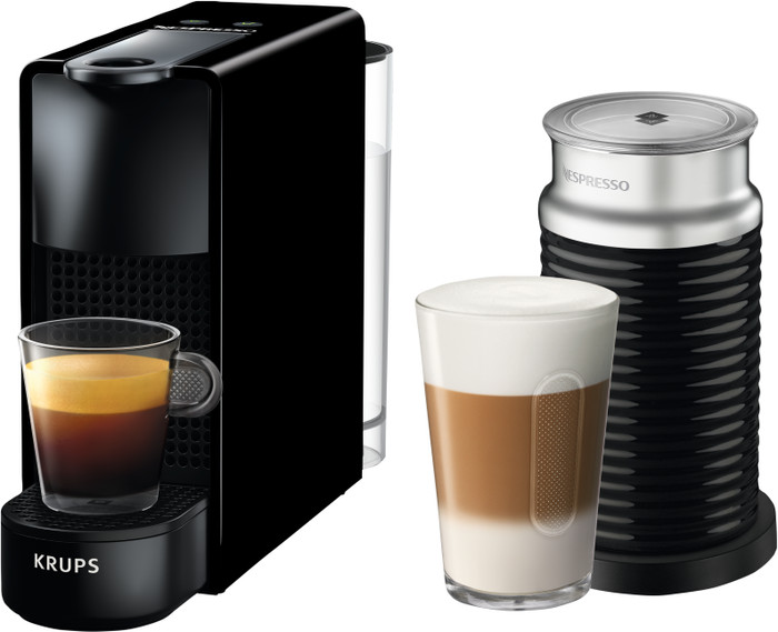 Krups Nespresso Essenza Mini XN1118 Black + Milk Frother Main Image