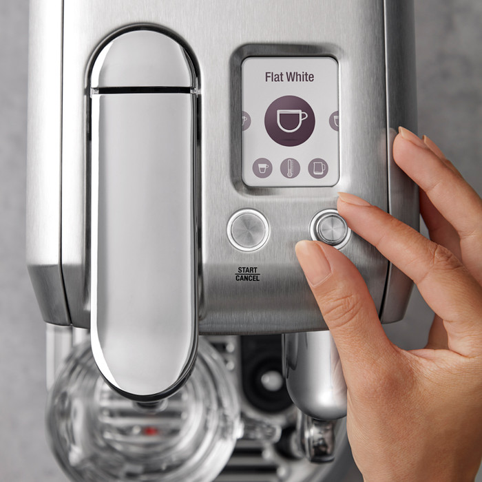 Sage Nespresso Creatista Plus SNE800BSS Stainless Steel product in use