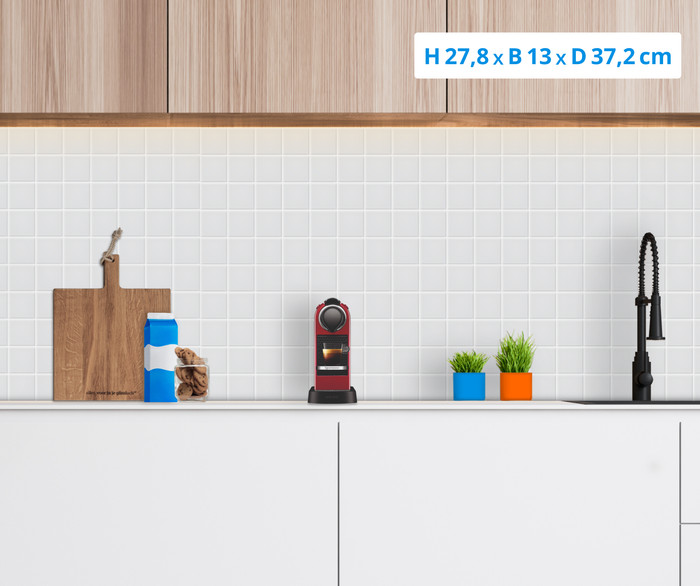 Krups Nespresso Citiz XN7415 Kersenrood + Pierre Melkopschuimer null