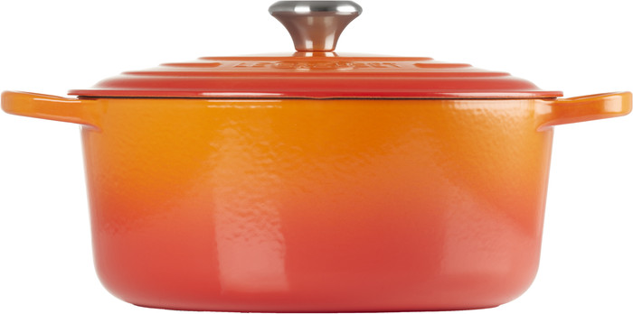 Le Creuset Signature Cocotte Ronde 28 cm Volcanique avant