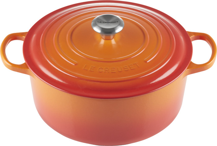 Le Creuset Signature Cocotte Ronde 28 cm Volcanique avant