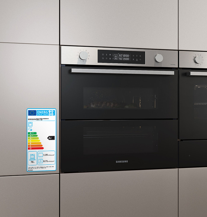 Samsung NV7B4540VAK Dual Cook Flex product in gebruik