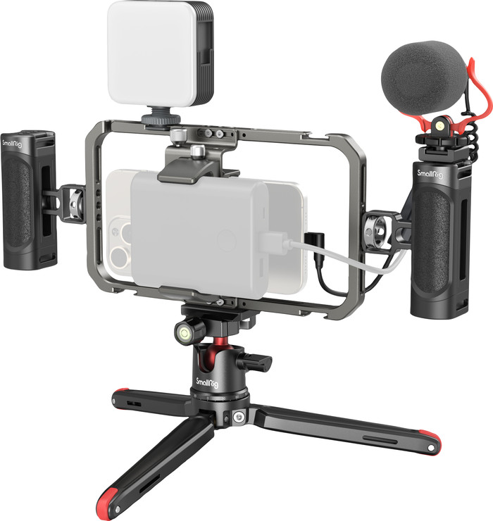 Smallrig Professional Phone Video Rig Kit product in gebruik